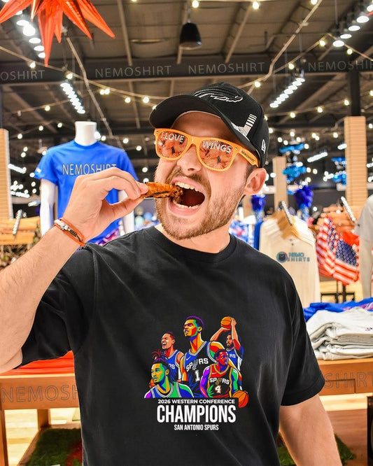 San Antonio Spurs 2026 Champions Western Conference NBA retro shirt