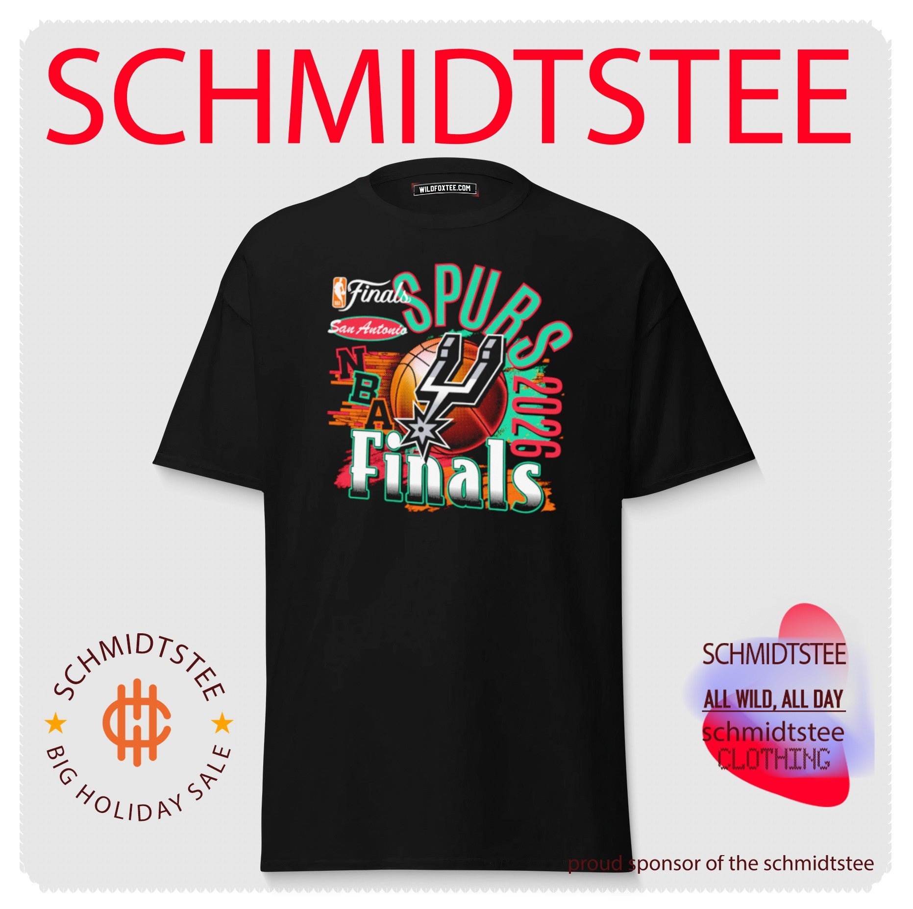San Antonio Spurs 2026 NBA Finals Courtside Reed shirt