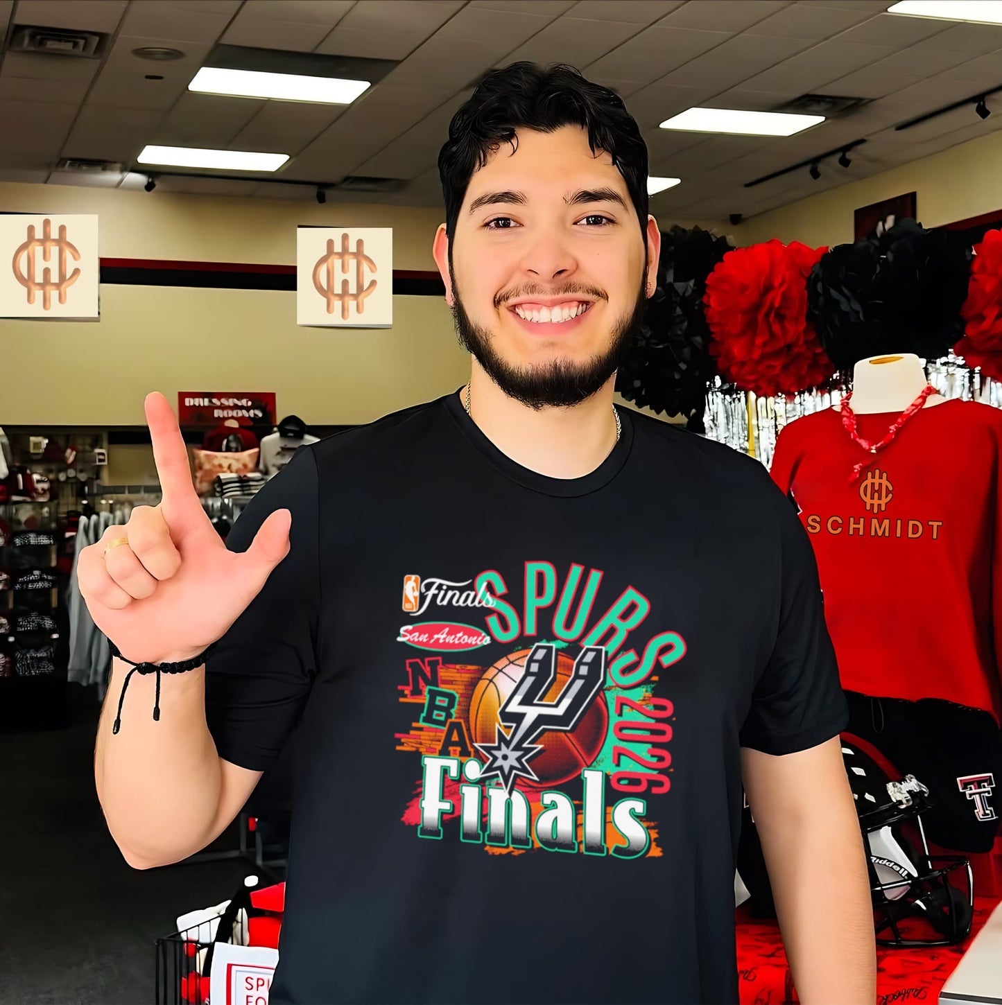 San Antonio Spurs 2026 NBA Finals Courtside Reed shirt