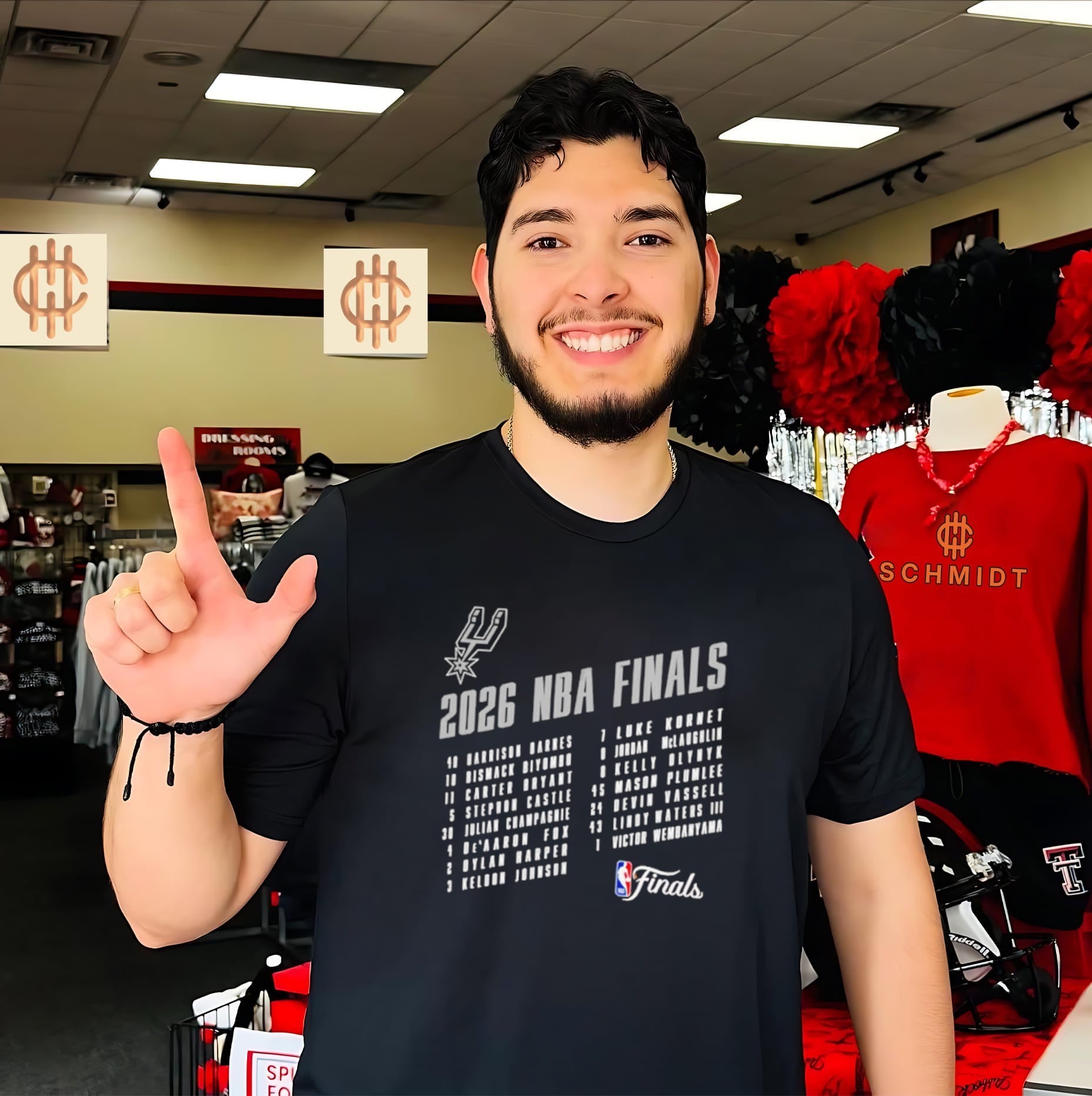 San Antonio Spurs 2026 NBA Finals Roster shirt
