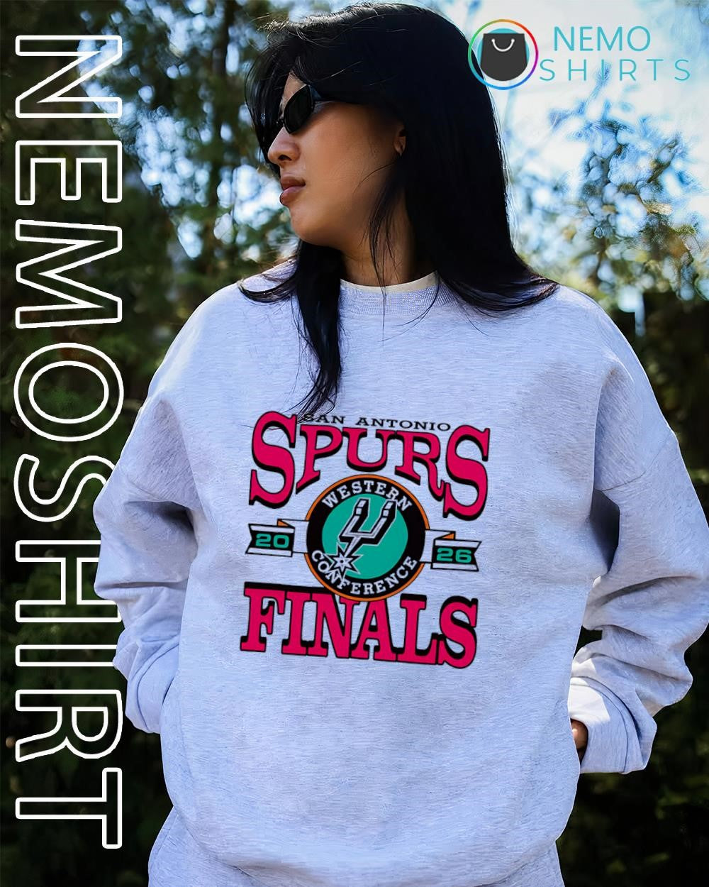 San Antonio Spurs 2026 Western Conference Finals logo graphic shirt
