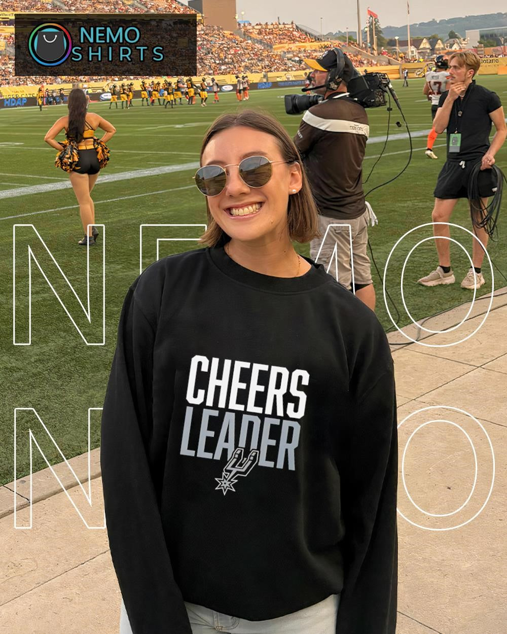 San Antonio Spurs Cheers Leader logo shirt