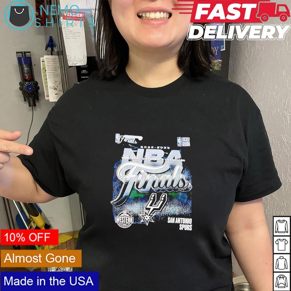 San Antonio Spurs NBA Western Conference Champions Finals 2025 2026 vintage logo shirt
