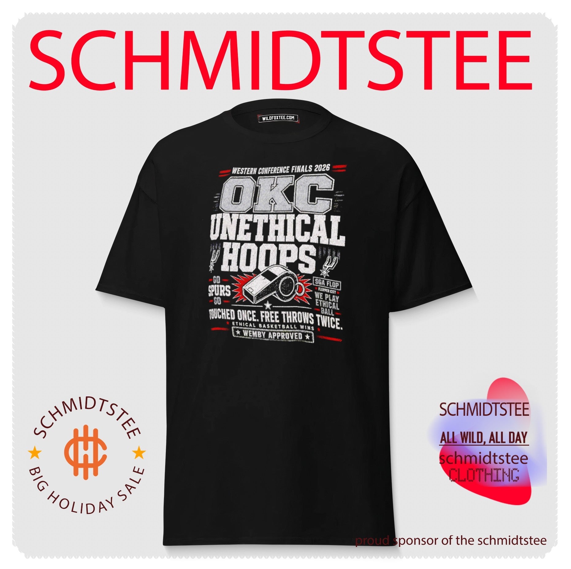San Antonio Spurs Okc Unethical Hoops touched one free throws twice shirt