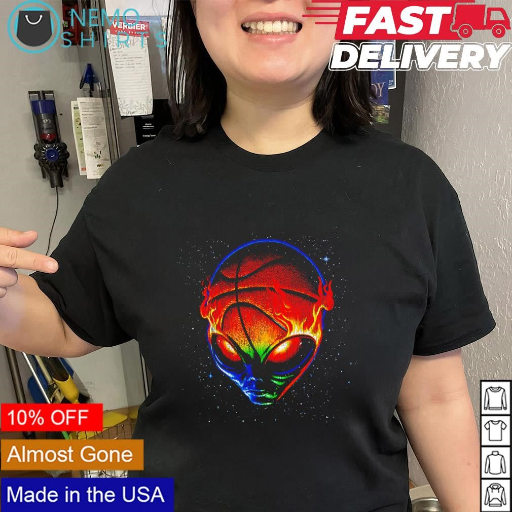 San Antonio Spurs Wemby psychedelic alien head graphic shirt