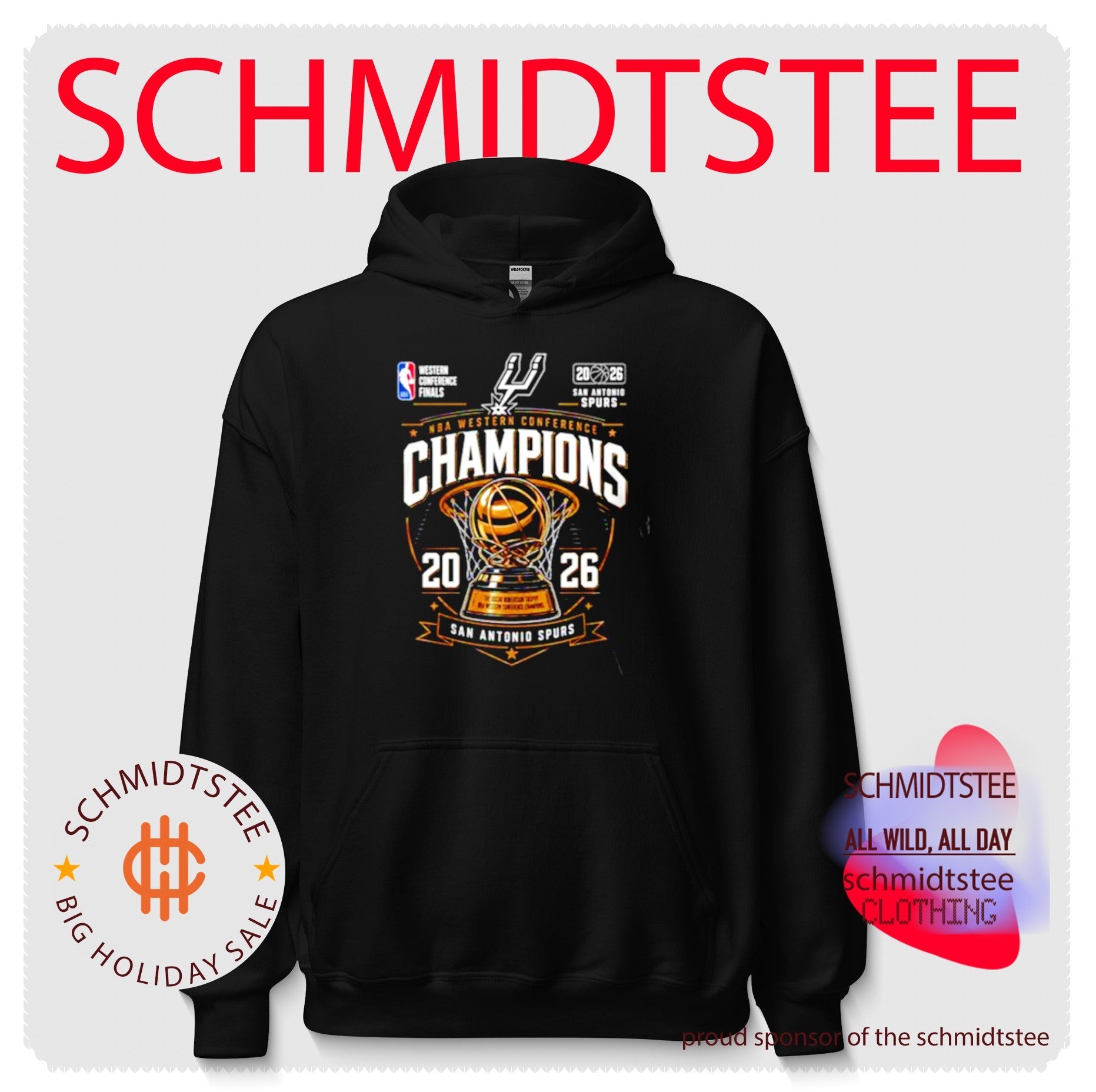 San Antonio Spurs Western Conference Champions 2026 trophy vintage shirt