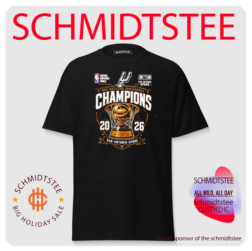 San Antonio Spurs Western Conference Champions 2026 trophy vintage shirt