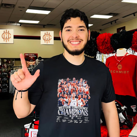 San Antonio Spurs Western Conference Champions ’26 graphic signatures shirt
