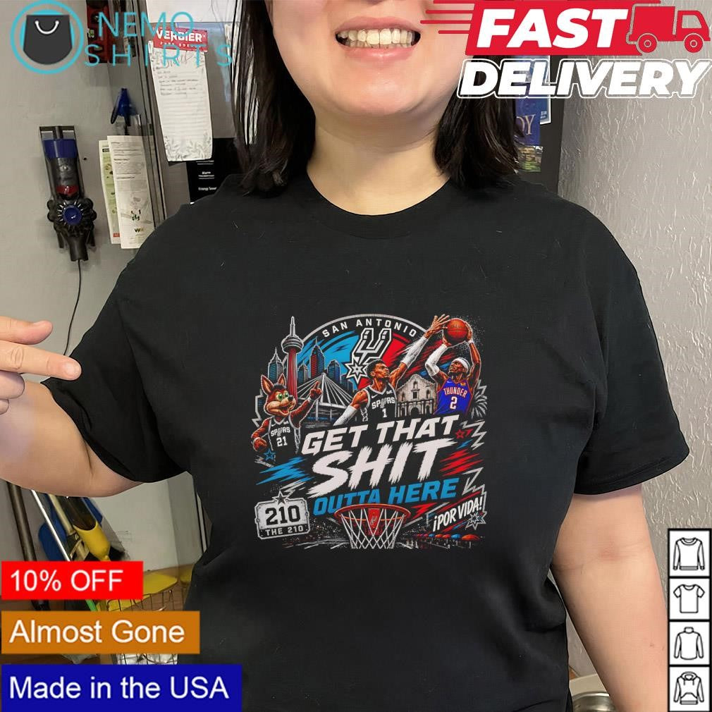 San Antonio Spurs player Wemby get that shit outta here the 210 shirt