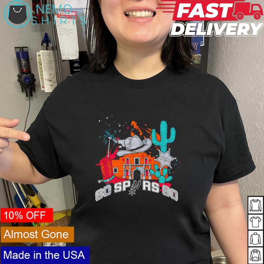 San Antonio Spursgo Spurs go vintage logo shirt
