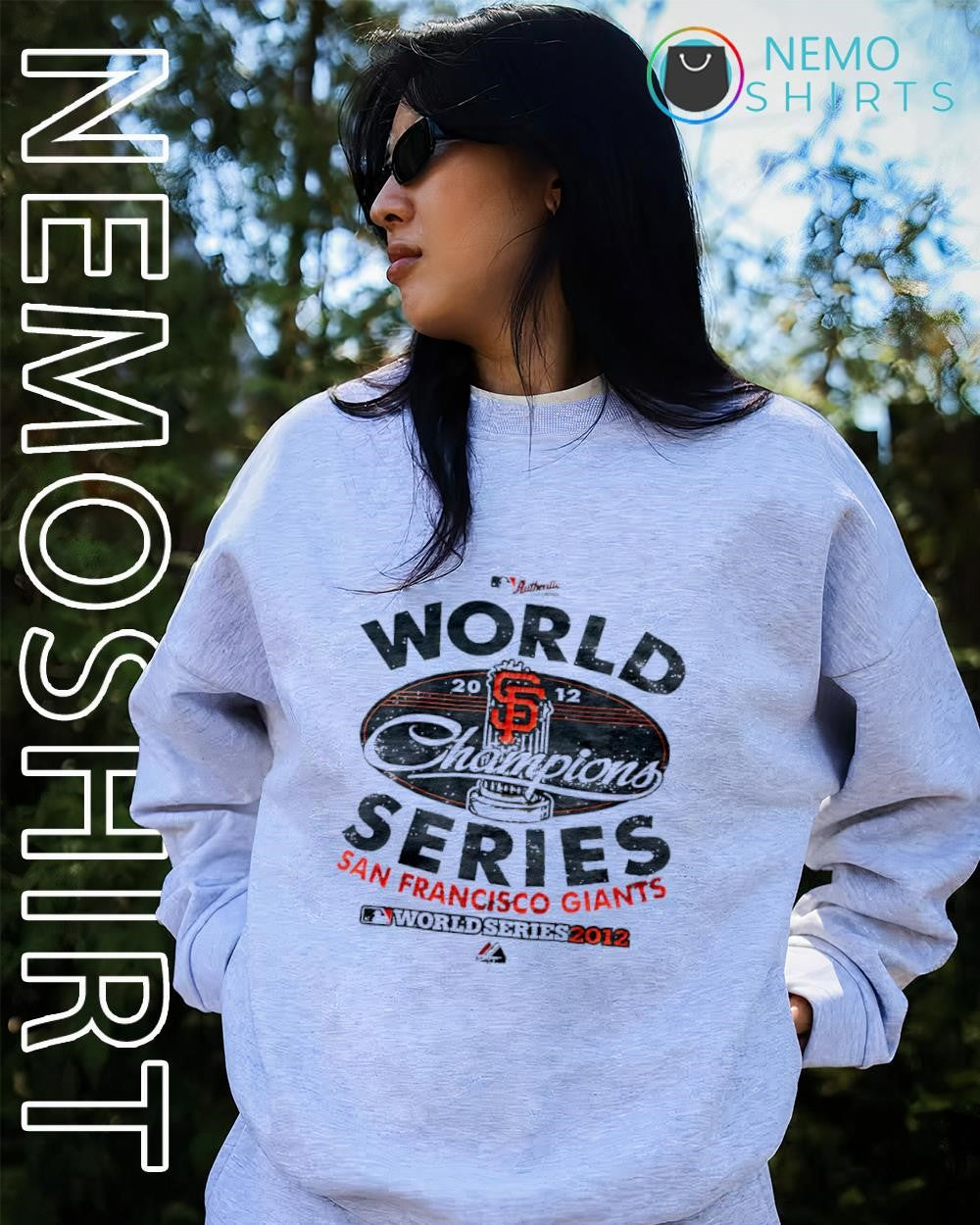 San Francisco Giants 2012 World Series Champions logo shirt