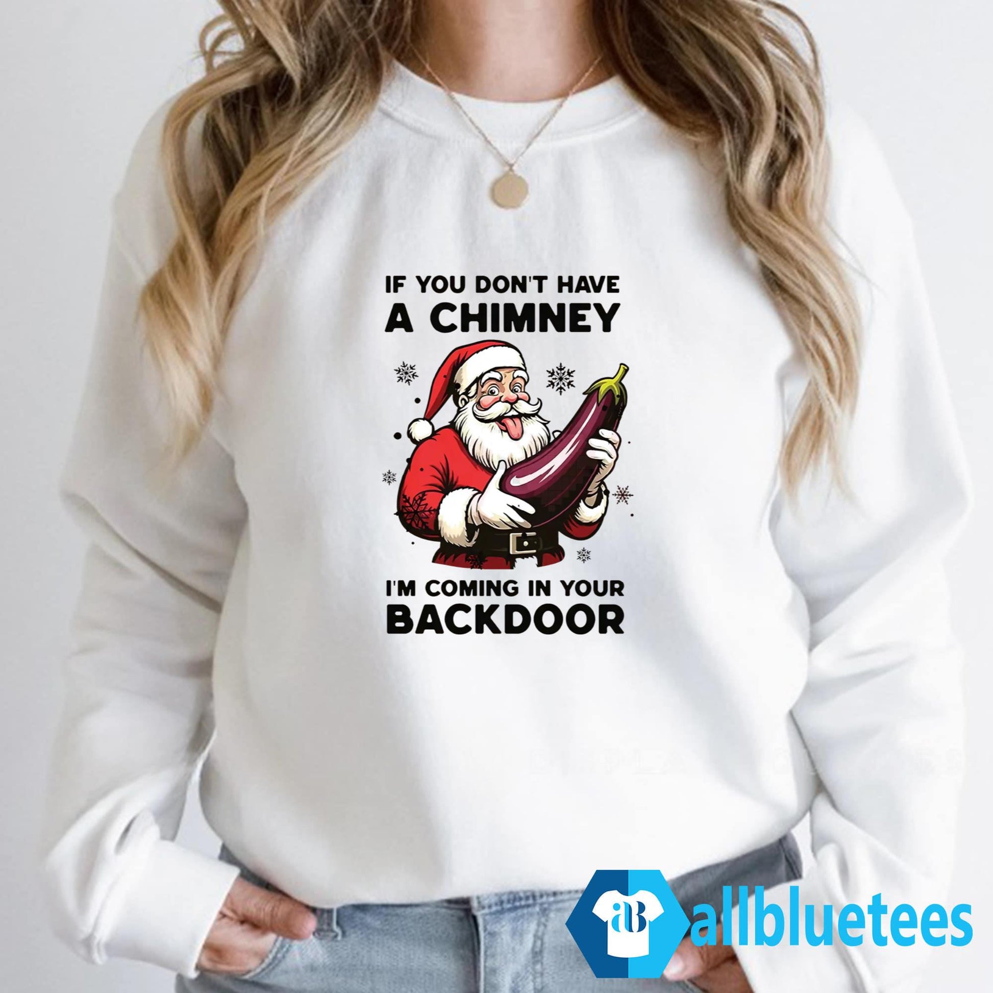 Santa Chimney I’m Coming In Your Backdoor Shirt