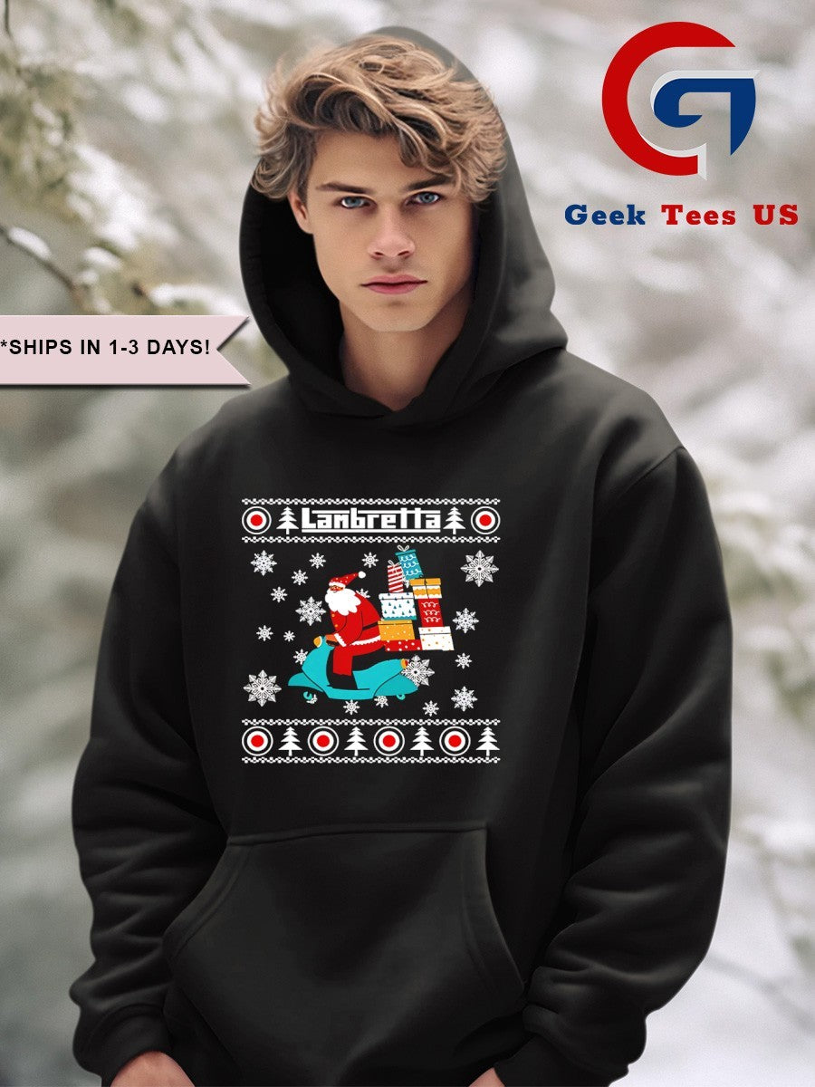 Santa Claus Lambretta ugly Christmas shirt