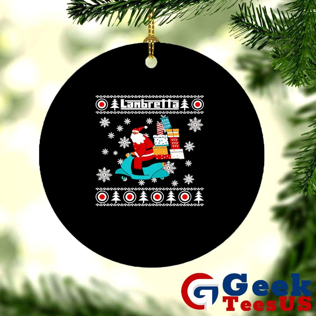 Santa Claus Lambretta ugly Christmas shirt