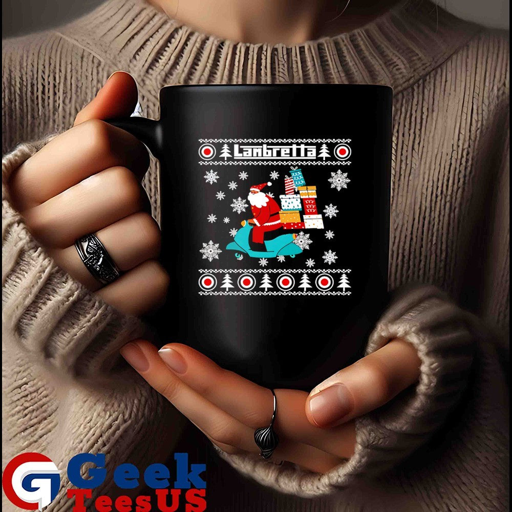 Santa Claus Lambretta ugly Christmas shirt