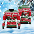 Santa Golfer Ugly Christmas Sweater