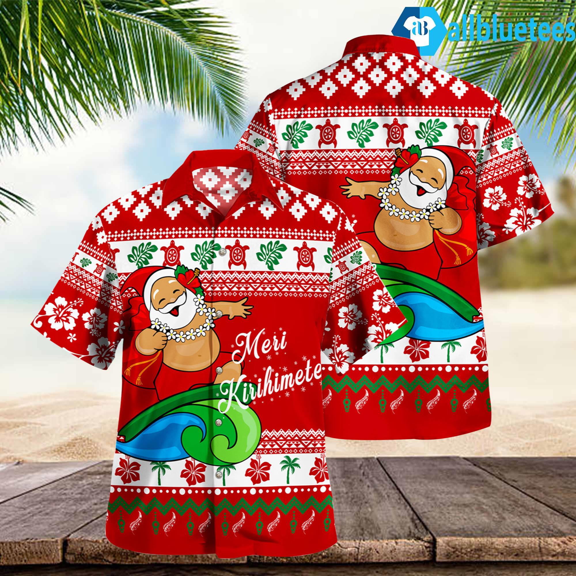 Santa Meri Kirihimete Hawaiian Shirt