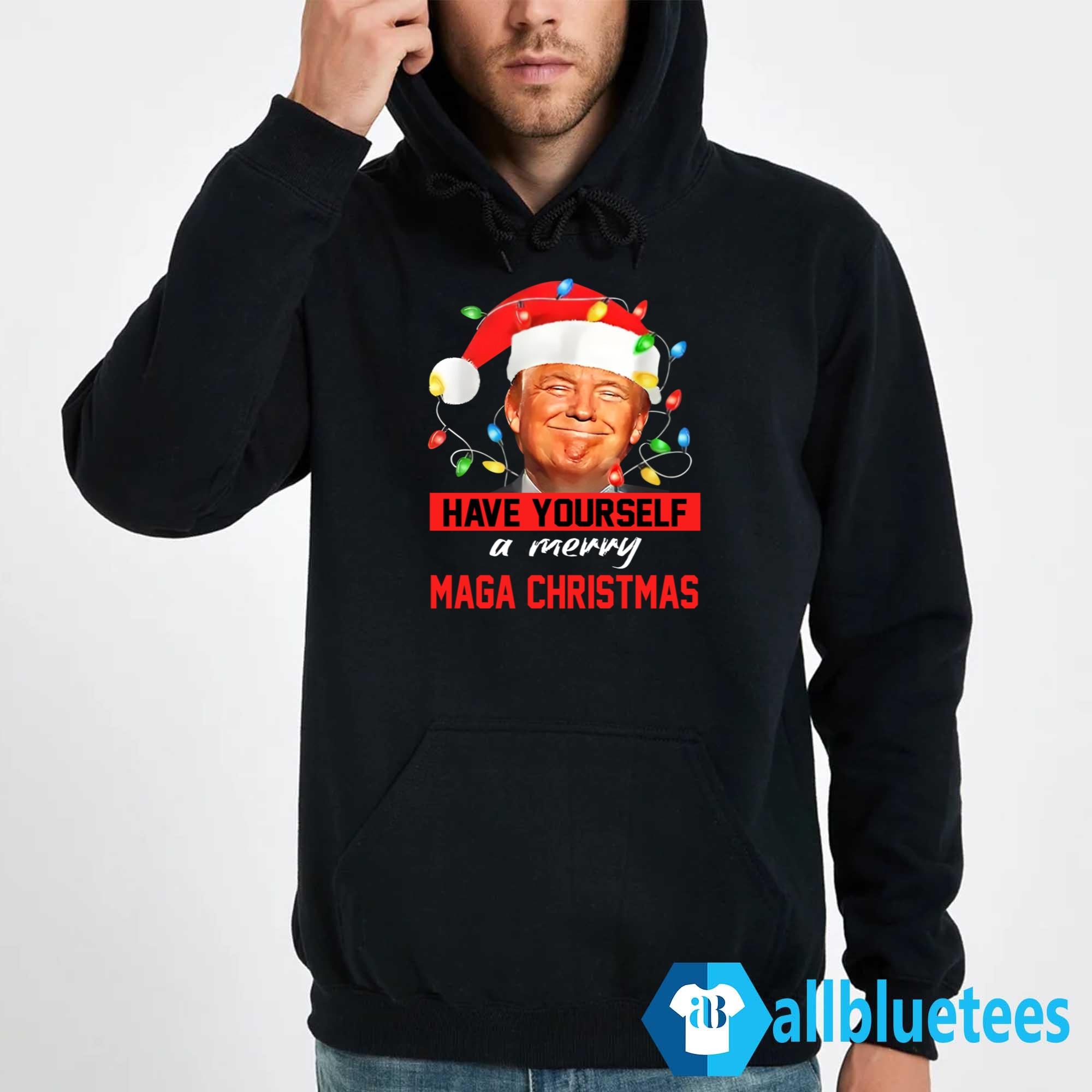 Santa Trump Have Yourself A Merry MAGA Christmas Shirt