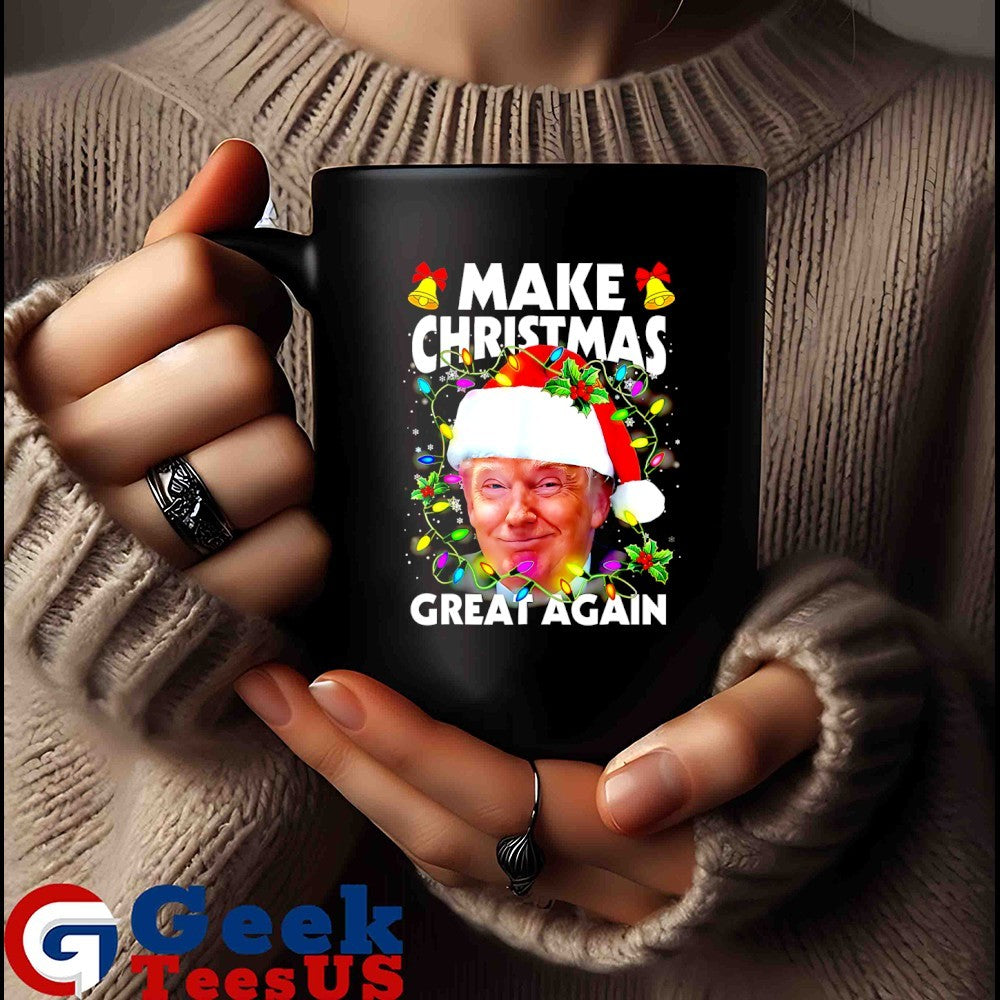 Santa Trump Make Christmas Great Again ugly Xmas 2025 shirt