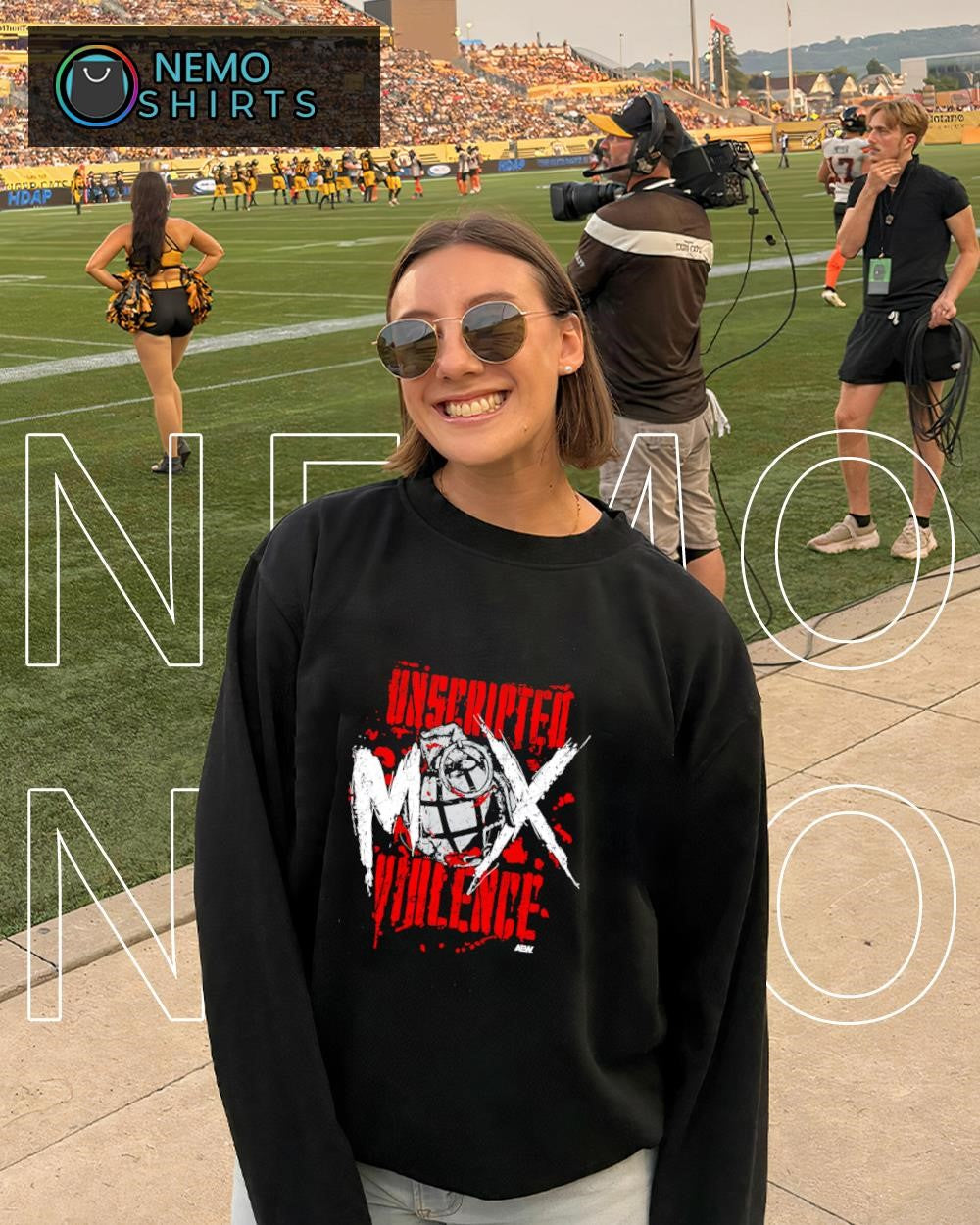Jon Moxley Unscripted Violence camo graphic shirt