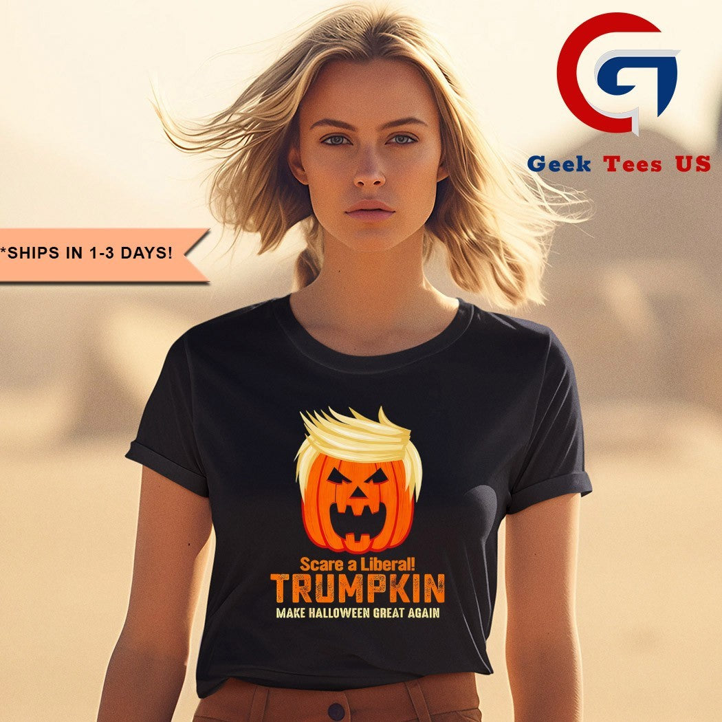 Scare a liberal Trumpkin MHGA Halloween 2025 shirt