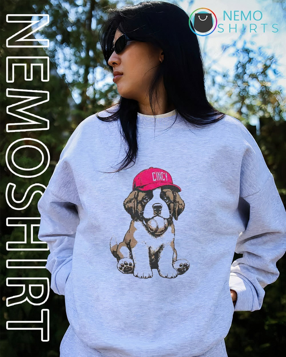 Schottzie dog stuffy Cincinnati baseball shirt