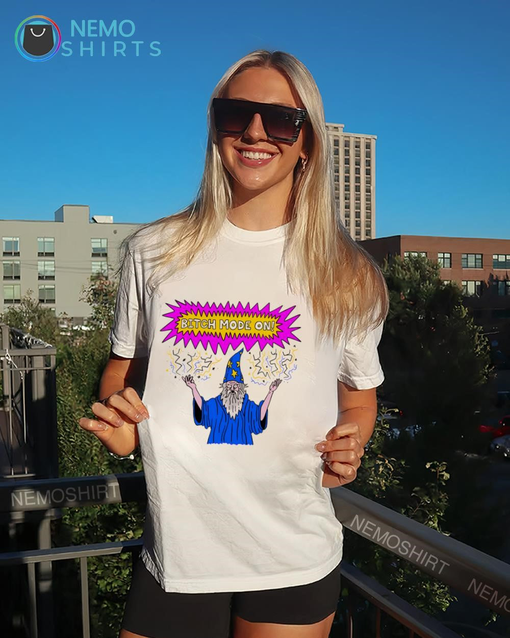 Science Wizard bitch mode on shirt