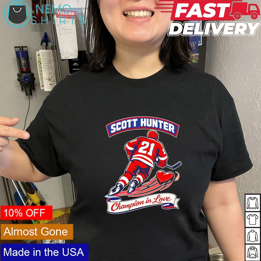Scott Hunter Champion in love shirt