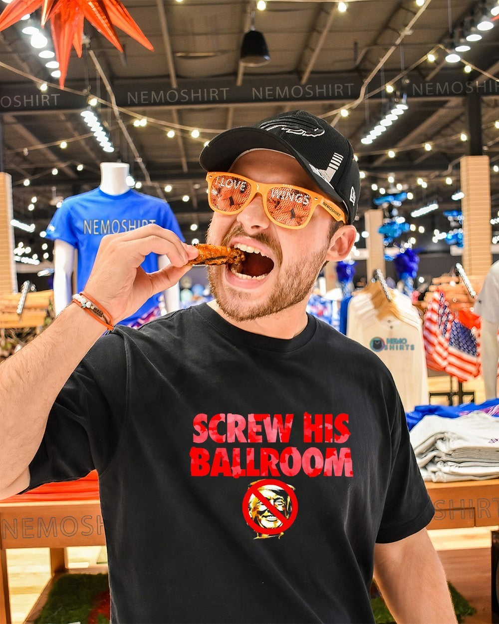 Screw his ballroom anti Trump shirt