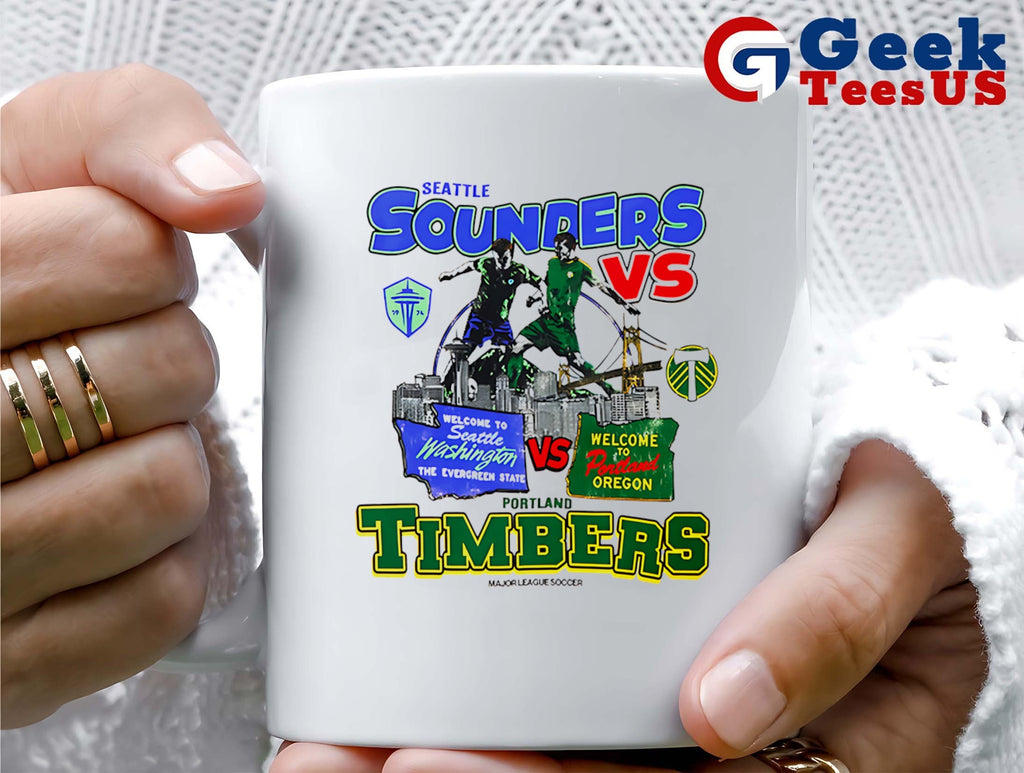 Seattle Sounders vs Portland Timbers graphic shirt
