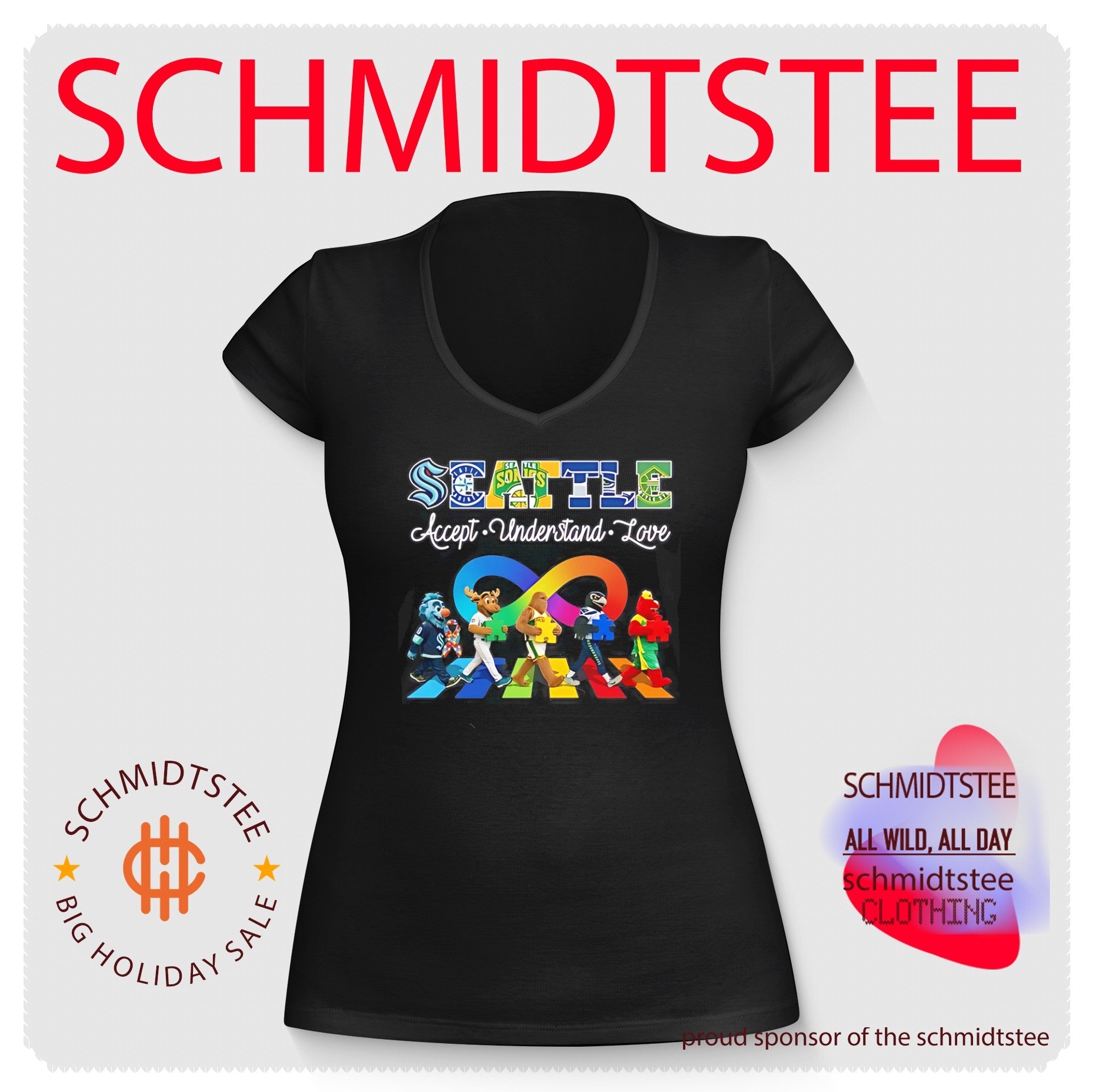 Seattle Sports accept understand love mascot shirt