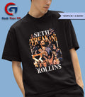 Seth Rollins Freakin Montage Boxy graphic shirt
