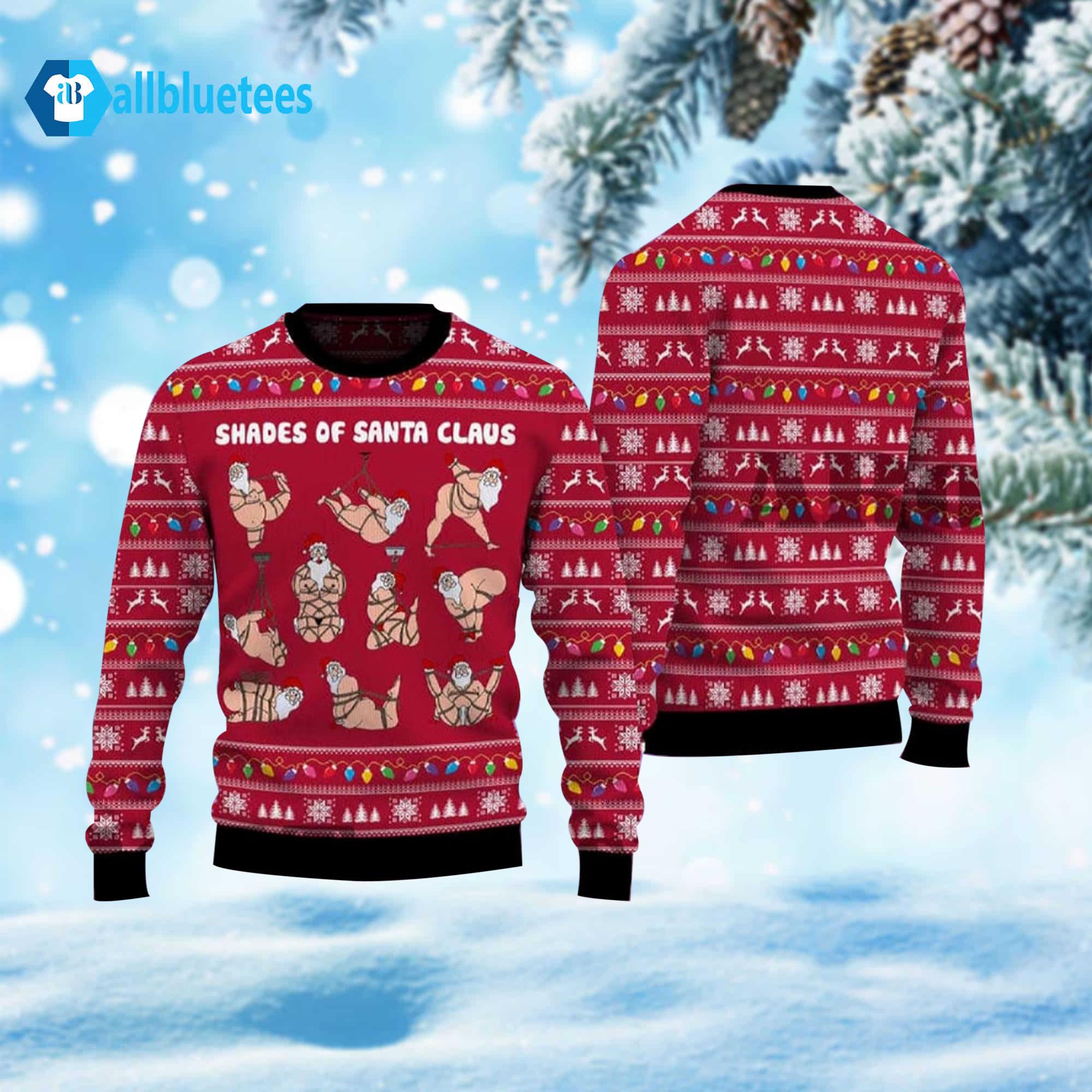 Shades Of Santa Claus Ugly Christmas Sweater