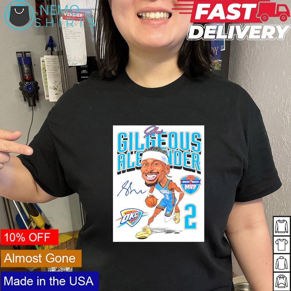 Shai Gilgeous-Alexander OKC Thunder back 2 back MVP Conference Finals shirt