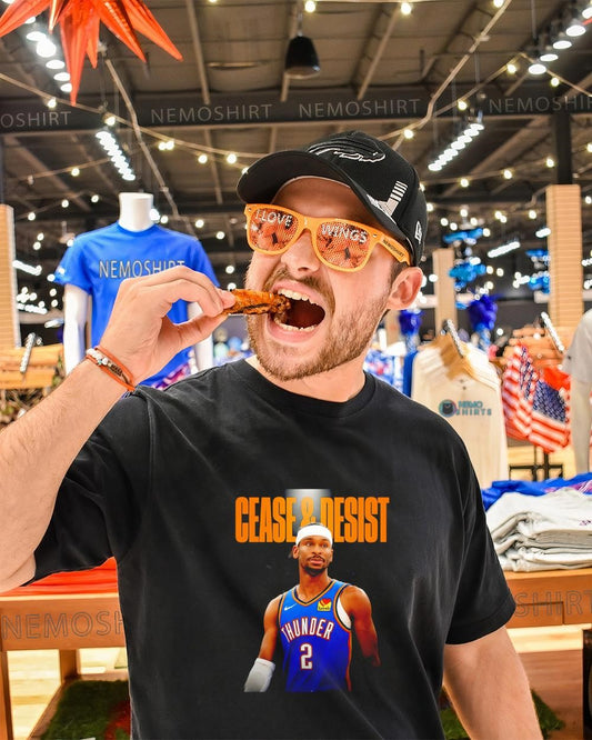Shai Gilgeous-Alexander OKC Thunder cease and desist shirt