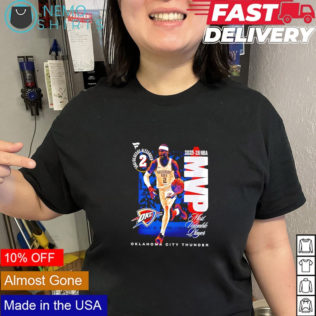 Shai Gilgeous-Alexander Oklahoma City Thunder player 2025-26 NBA MVP legacy shirt