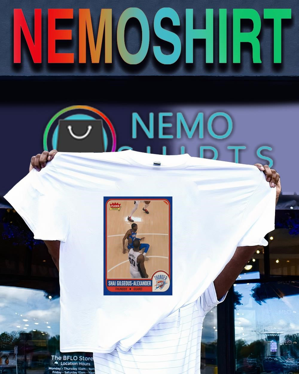 Shai Gilgeous-Alexander Thunder guard premier trading card shirt