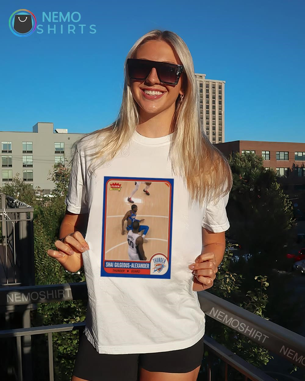 Shai Gilgeous-Alexander Thunder guard premier trading card shirt