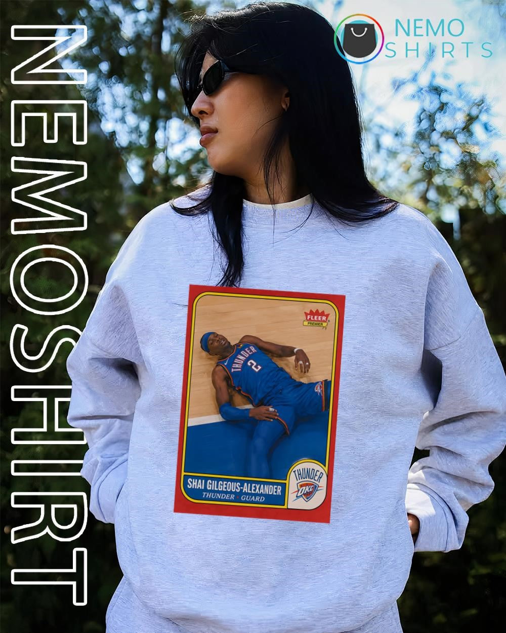 Shai Gilgeous-Alexander Thunder guard trading card shirt