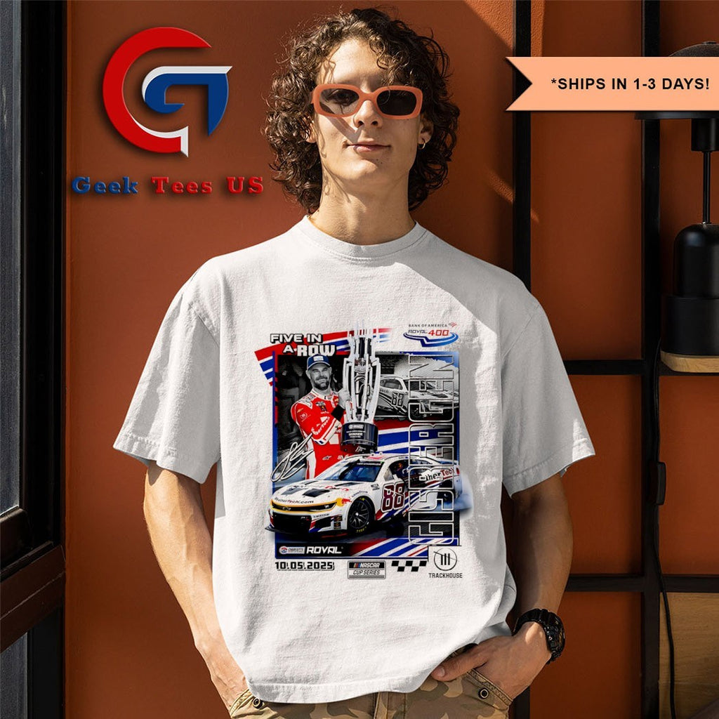 Shane van Gisbergen 2025 Bank of America ROVAL 400 Race Win Checkered Flag Sports shirt