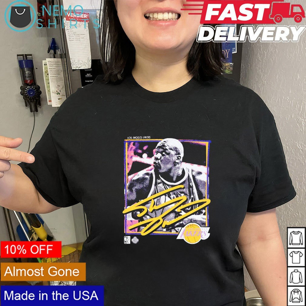 Shaquille O ‘Neal Los Angeles Lakers NBA freeze frame graphic shirt