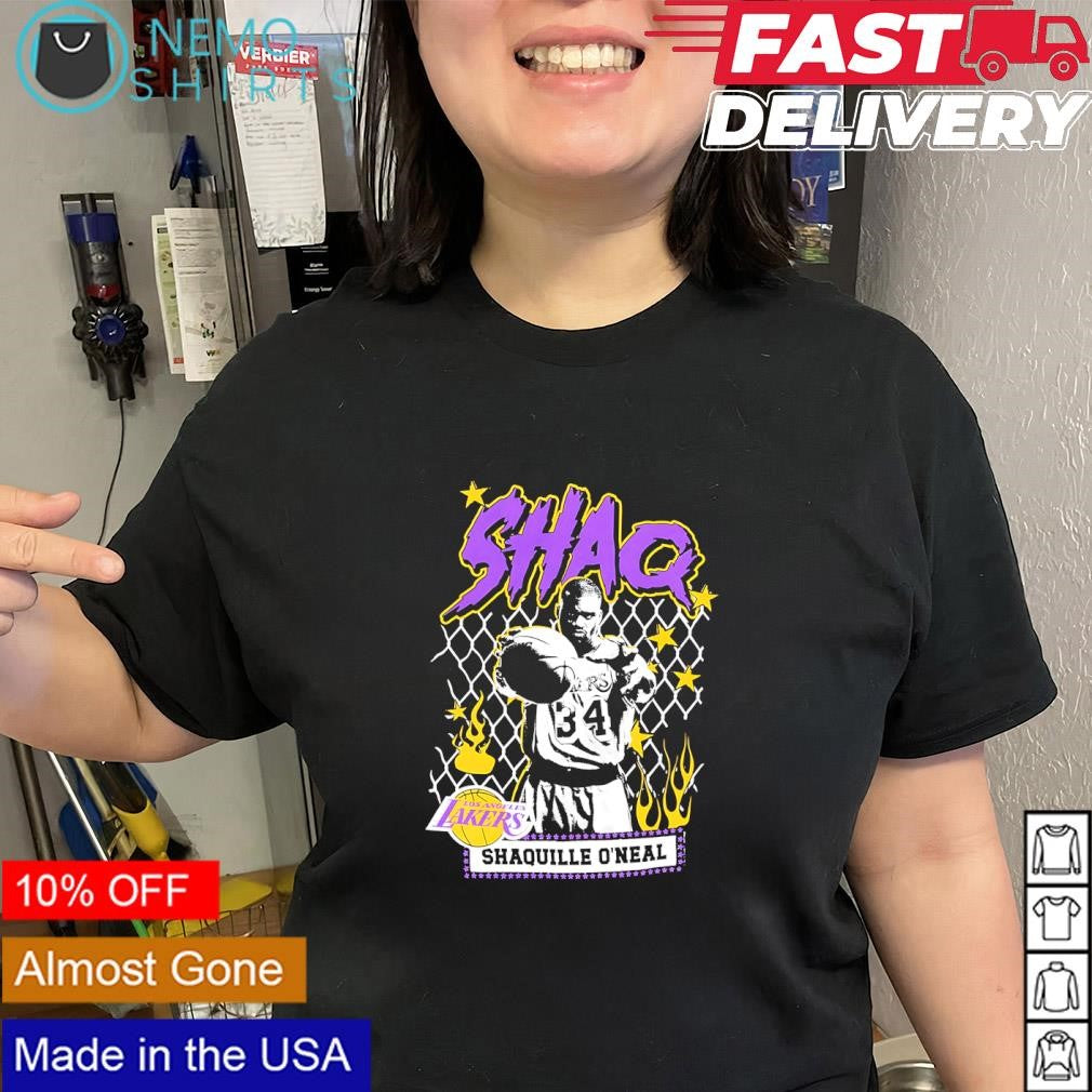 Shaquille O’Neal Los Angeles Lakers player vintage logo shirt