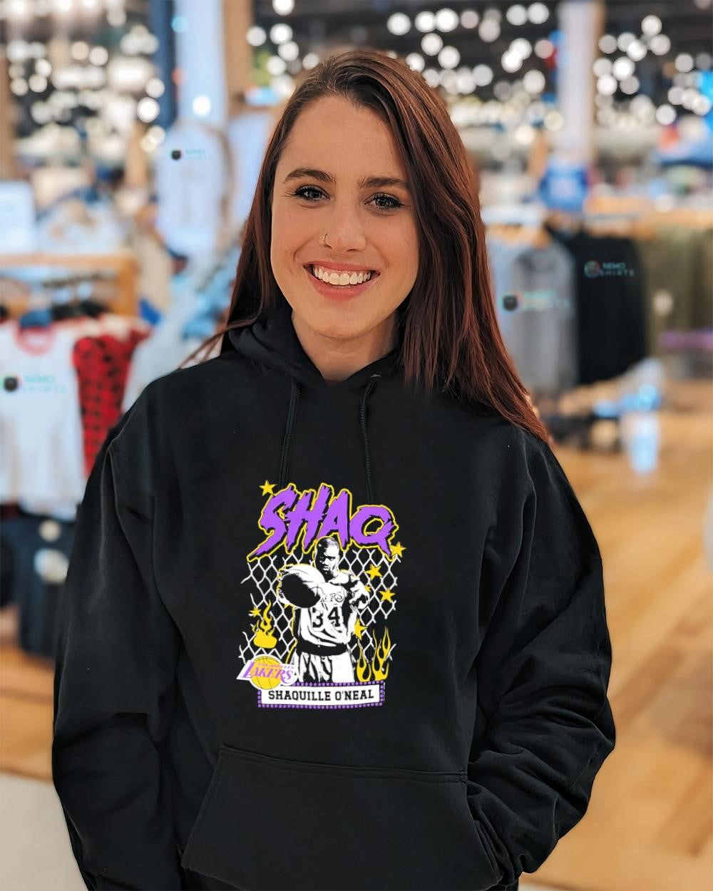 Shaquille O’Neal Los Angeles Lakers player vintage logo shirt