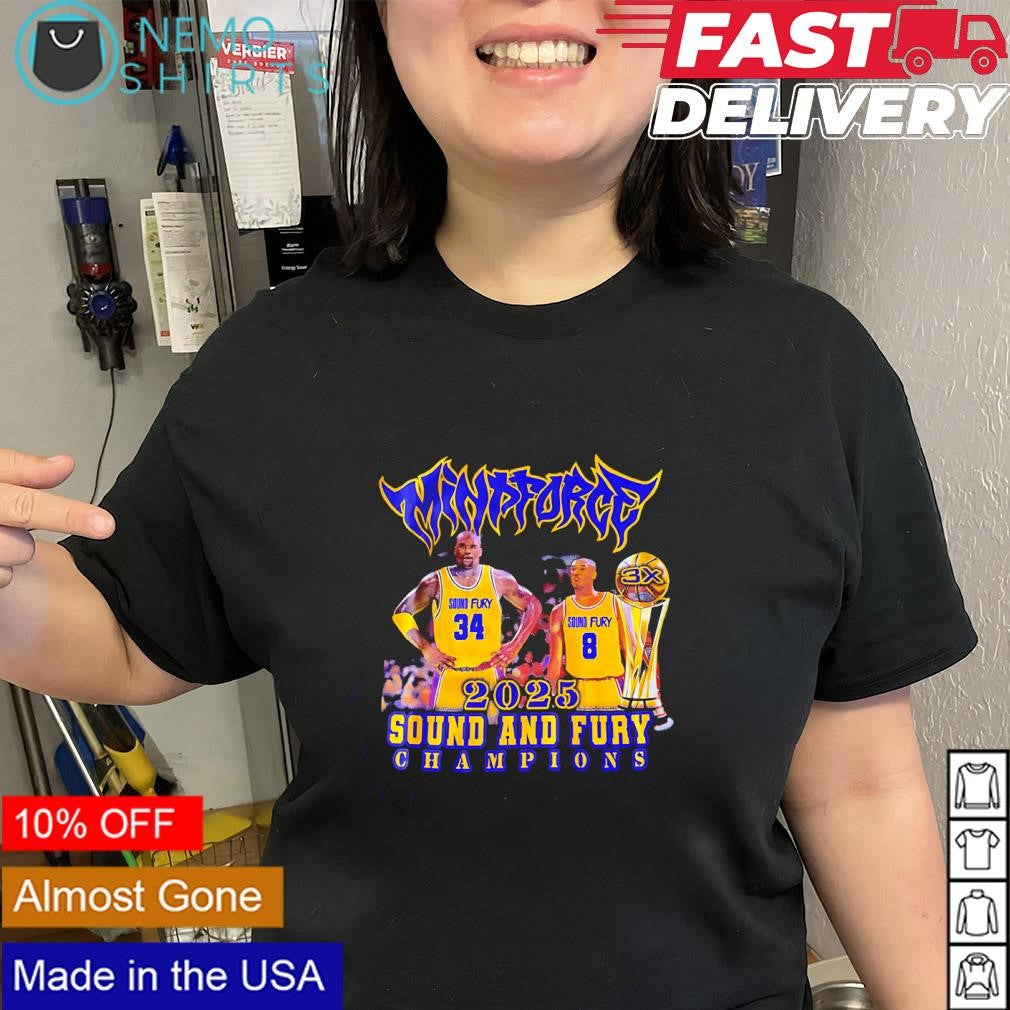 Shaquille O’Neal and Kobe Bryant sound and fury champions shirt