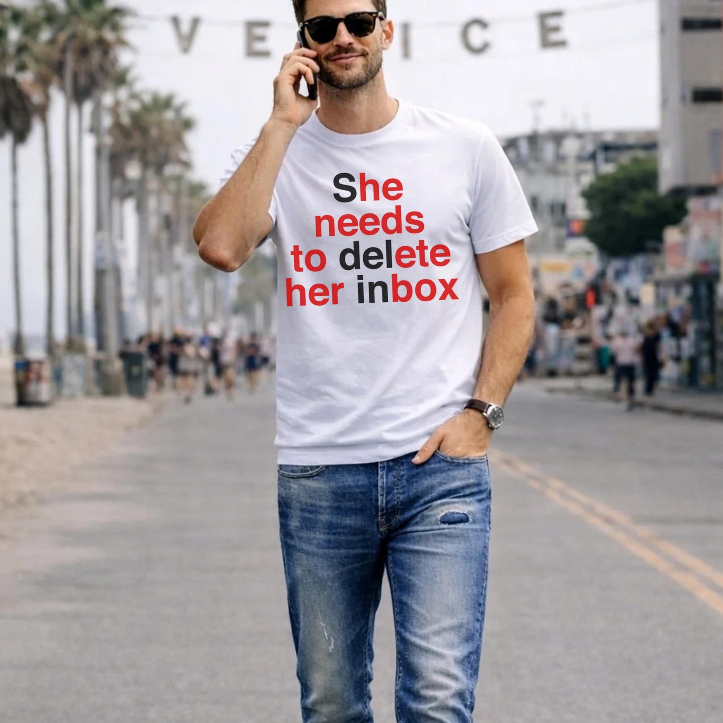 She Needs To Delete Her Inbox (He Needs To Ete Her Box) Shirt