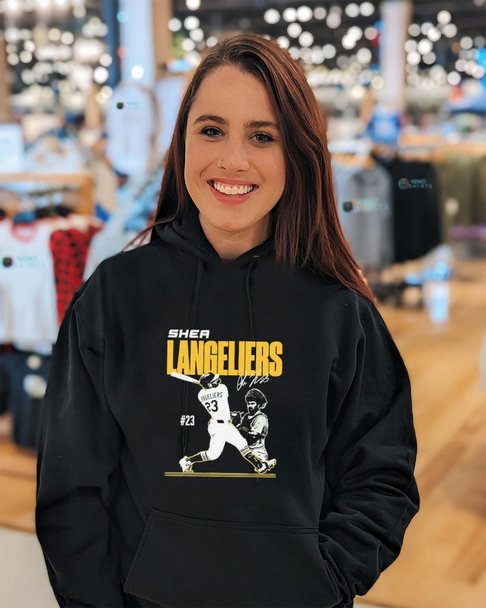 Shea Langeliers Athletics baseball player signature shirt