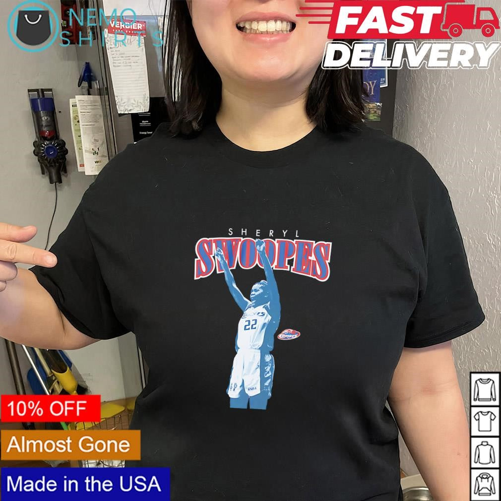 Sheryl Swoopes Houston Comets player WNBA team logo shirt