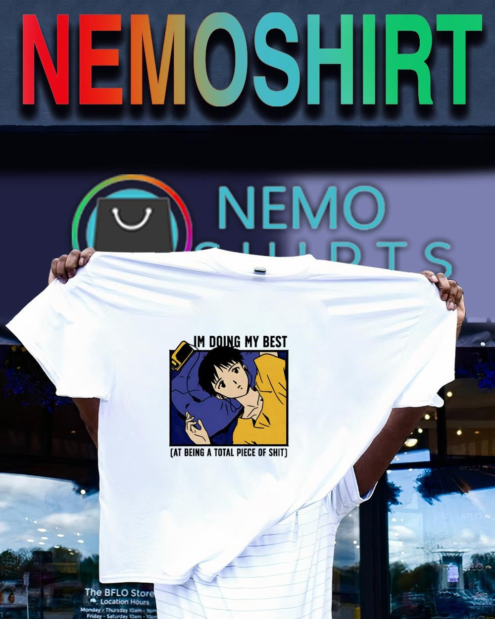 Shinji Ikari Im doing my best at being a total piece of shit shirt