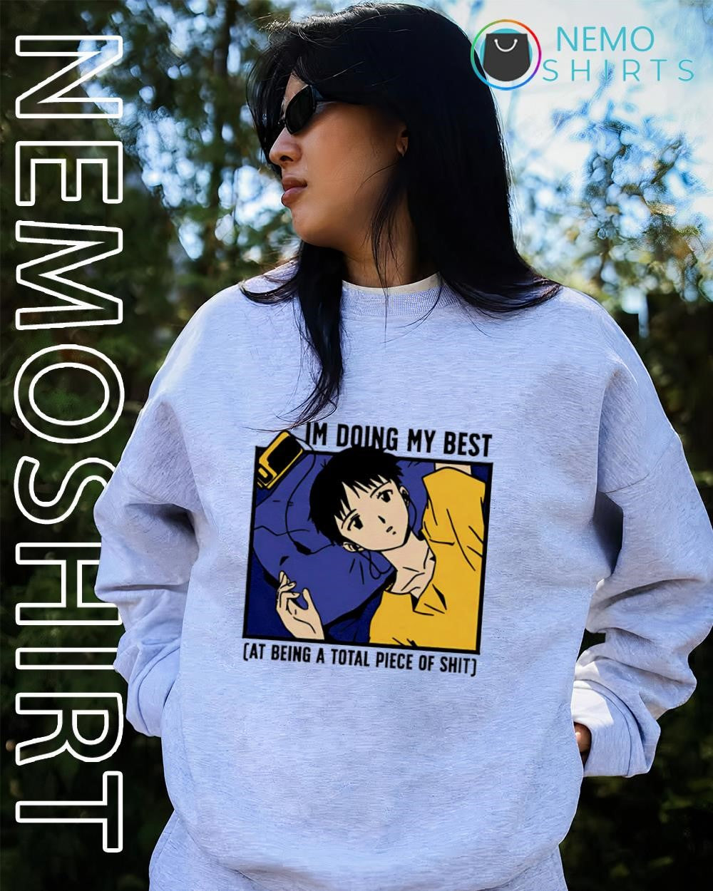 Shinji Ikari Im doing my best at being a total piece of shit shirt