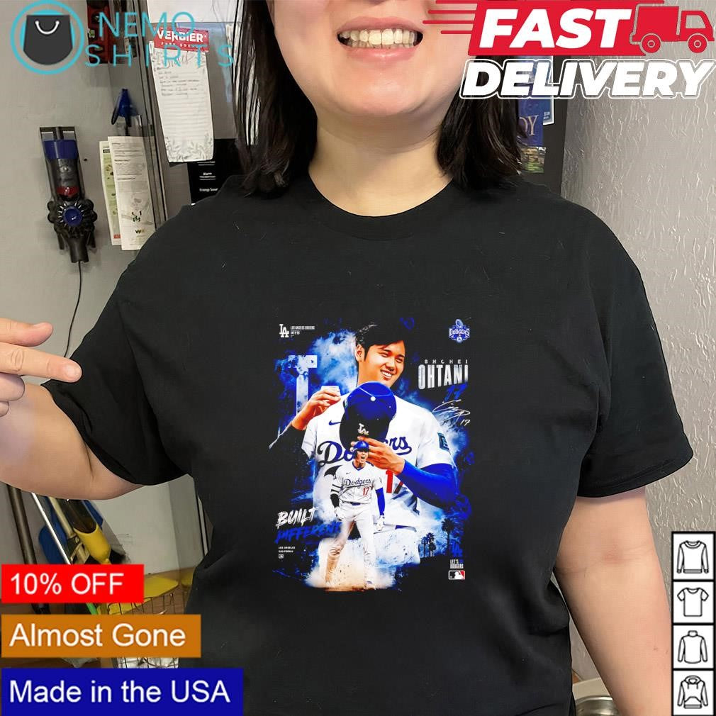 Shohei Ohtani Los Angeles Dodgers superstar 17 real time signature shirt